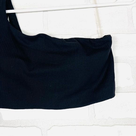 Lululemon Ribbed Nulu Asymmetrical Yoga Bra Size 8 with padding Black - Picture 6 of 16